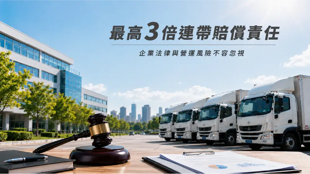最高3倍連帶賠償責任,企業法律與營運風險不容忽視